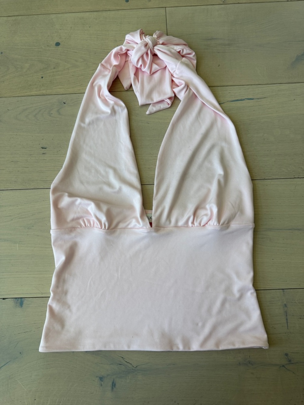 Light Pink Halter Crop Top